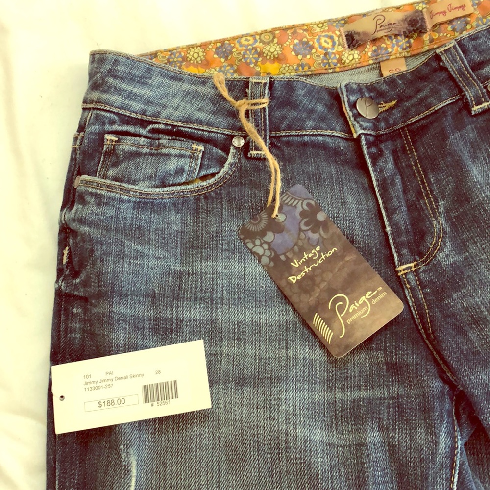 Paige denim  slouchy skinny 28 NWT